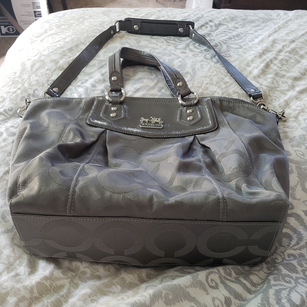 Coach Mettalic Satchel Handbag